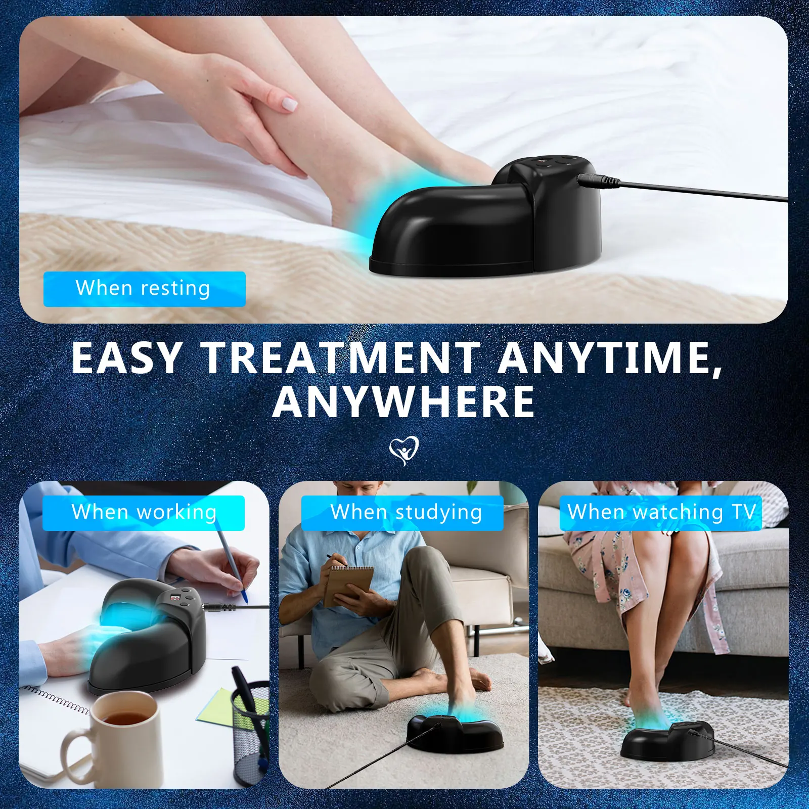 Fungal Nail Laser Therapy Device 14*470NM Infrared light 8*910NM Anti Fungus Onychomycosis Toenail Treatment Grow Toe Nail Care
Fungal Nail Laser Therapy Device 14*470NM Infrared light 8*910NM Anti Fungus Onychomycosis Toenail Treatment Grow Toe Nail Care