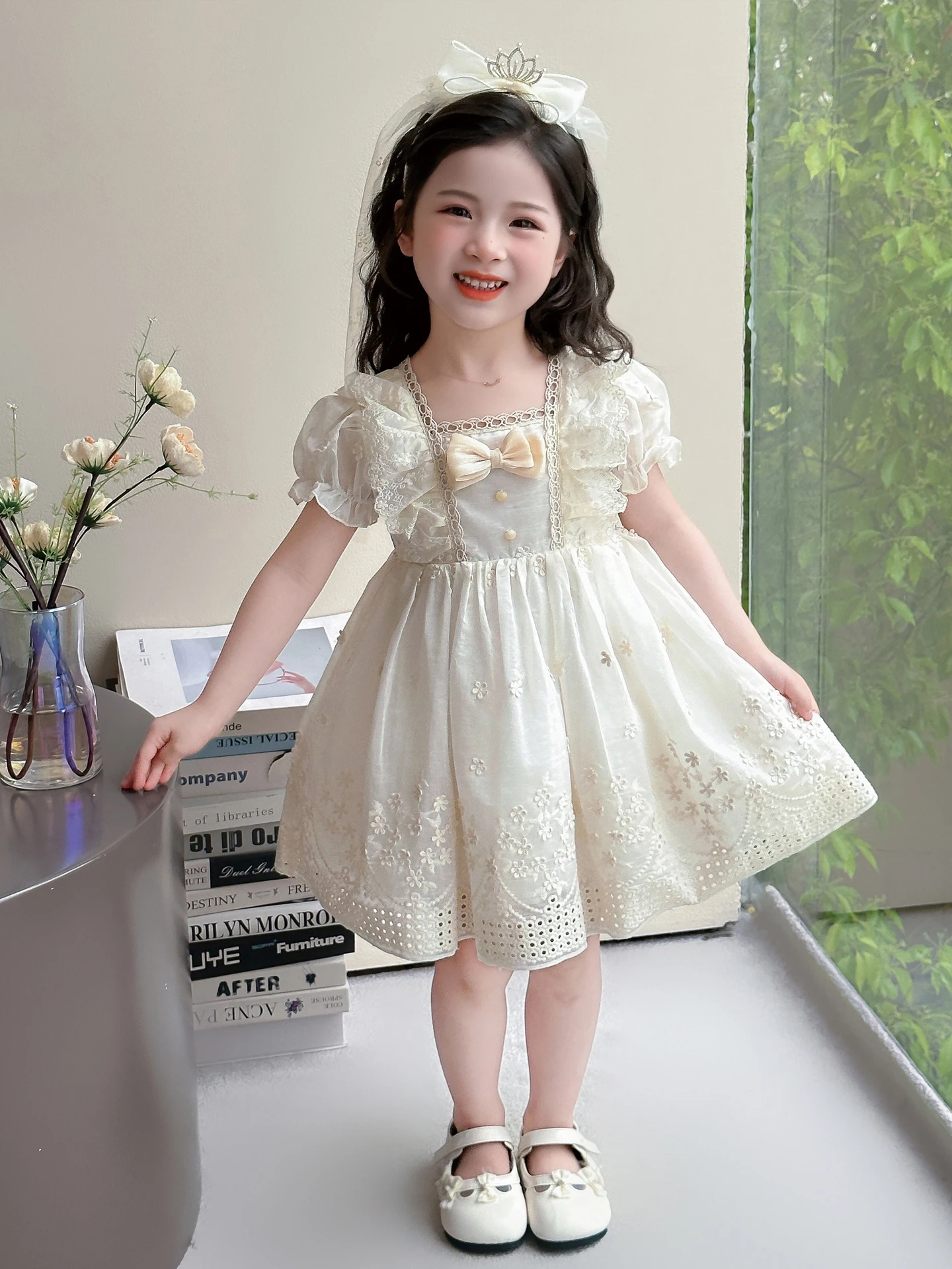 Lolita Style Short Sleeve Lace Princess Dress Children's Puffy Skirt Dress Breathable Skin-Friendly Cotton Underlay for Girls
Lolita Style Short Sleeve Lace Princess Dress Children's Puffy Skirt Dress Breathable Skin-Friendly Cotton Underlay for Girls