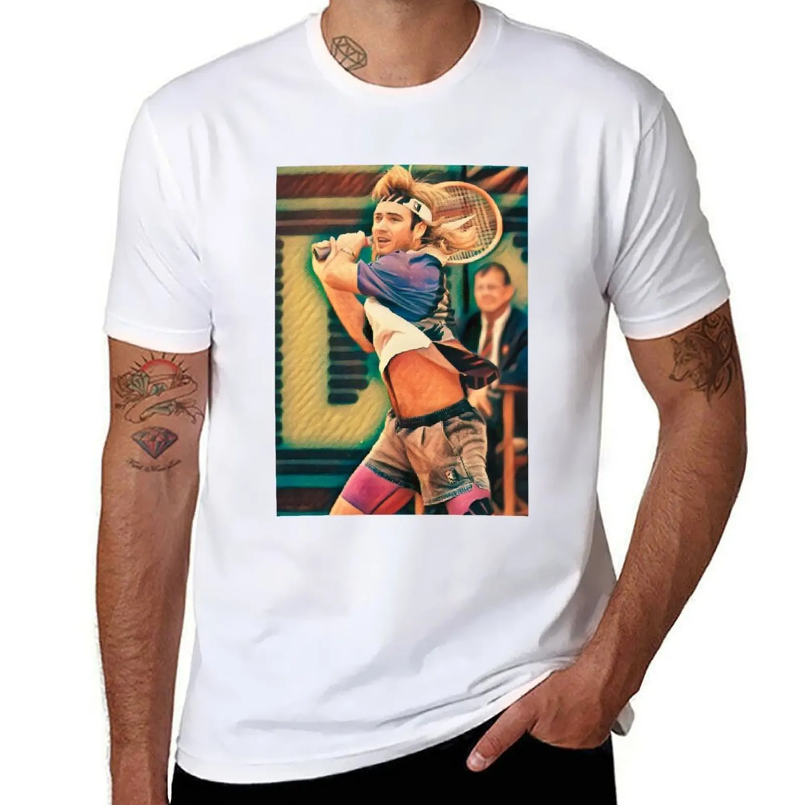 Agassi 2 THE PUNISHER Tennis Legend T-Shirt summer clothes valentines boutique clothes Men's clothing
Agassi 2 THE PUNISHER Tennis Legend T-Shirt summer clothes valentines boutique clothes Men's clothing