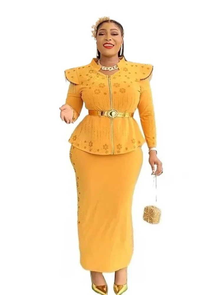 2 PCS Sets African Clothes for Women Tops And Skirts Suits Dashiki Ankara 2025 Outfits Gown Plus Size Wedding Party Dresses
2 PCS Sets African Clothes for Women Tops And Skirts Suits Dashiki Ankara 2025 Outfits Gown Plus Size Wedding Party Dresses