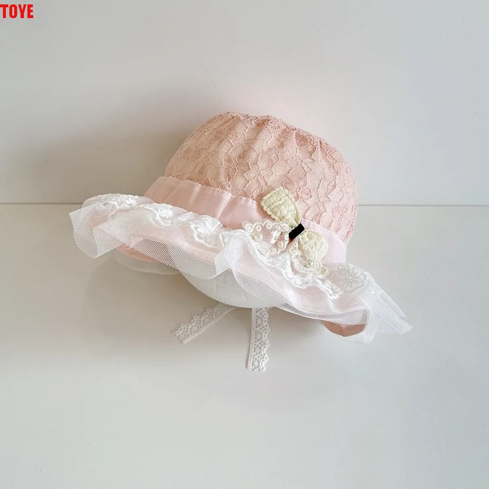 Adjustable Baby Sun Hat Soft Brim Pearl Bowknot UV Protection Cap Thin Breathable Lace Flower Toddler Bucket Hats Seaside
Adjustable Baby Sun Hat Soft Brim Pearl Bowknot UV Protection Cap Thin Breathable Lace Flower Toddler Bucket Hats Seaside