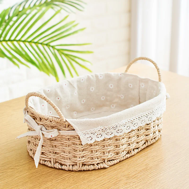 Handle straw woven desktop remote control creative storage basket sundries hair accessories storage box handmade rattan
Handle straw woven desktop remote control creative storage basket sundries hair accessories storage box handmade rattan