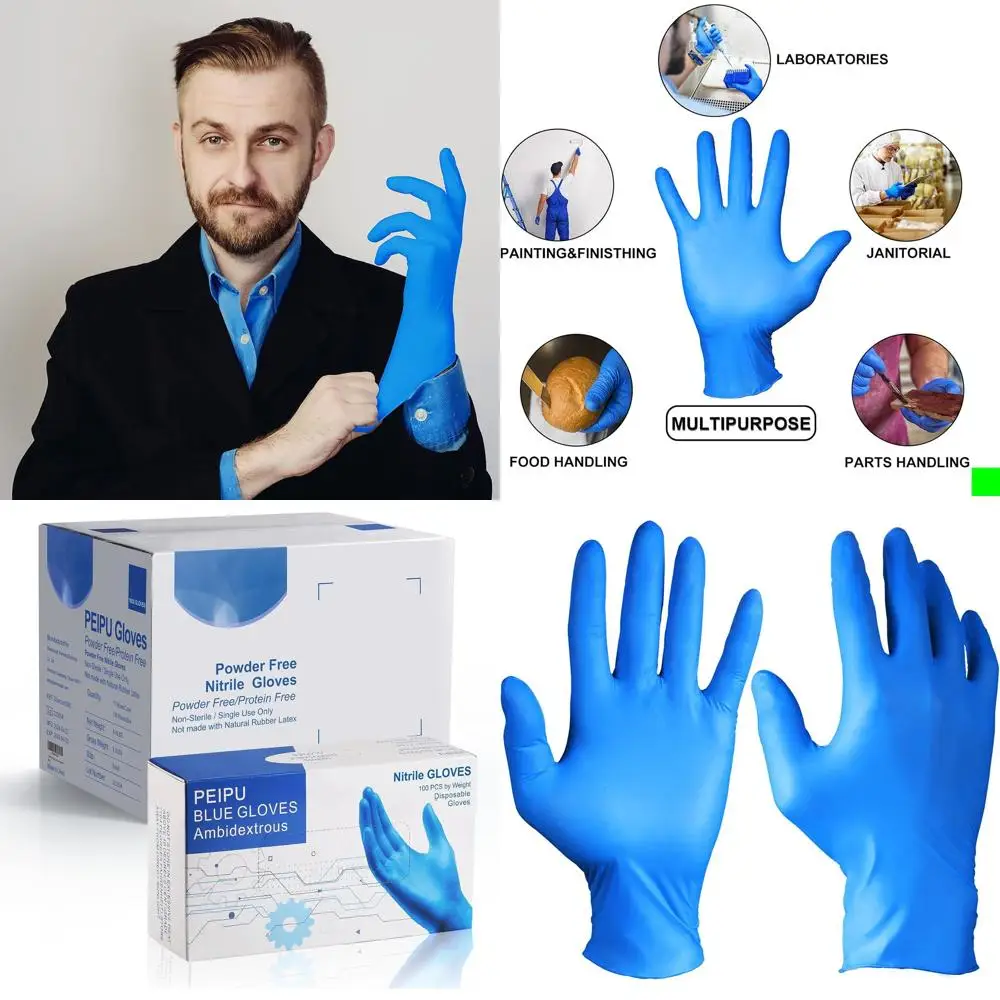 Disposable Nitrile Gloves - Powder-Free, Latex-Free, Ideal for Cleaning Services
Disposable Nitrile Gloves - Powder-Free, Latex-Free, Ideal for Cleaning Services