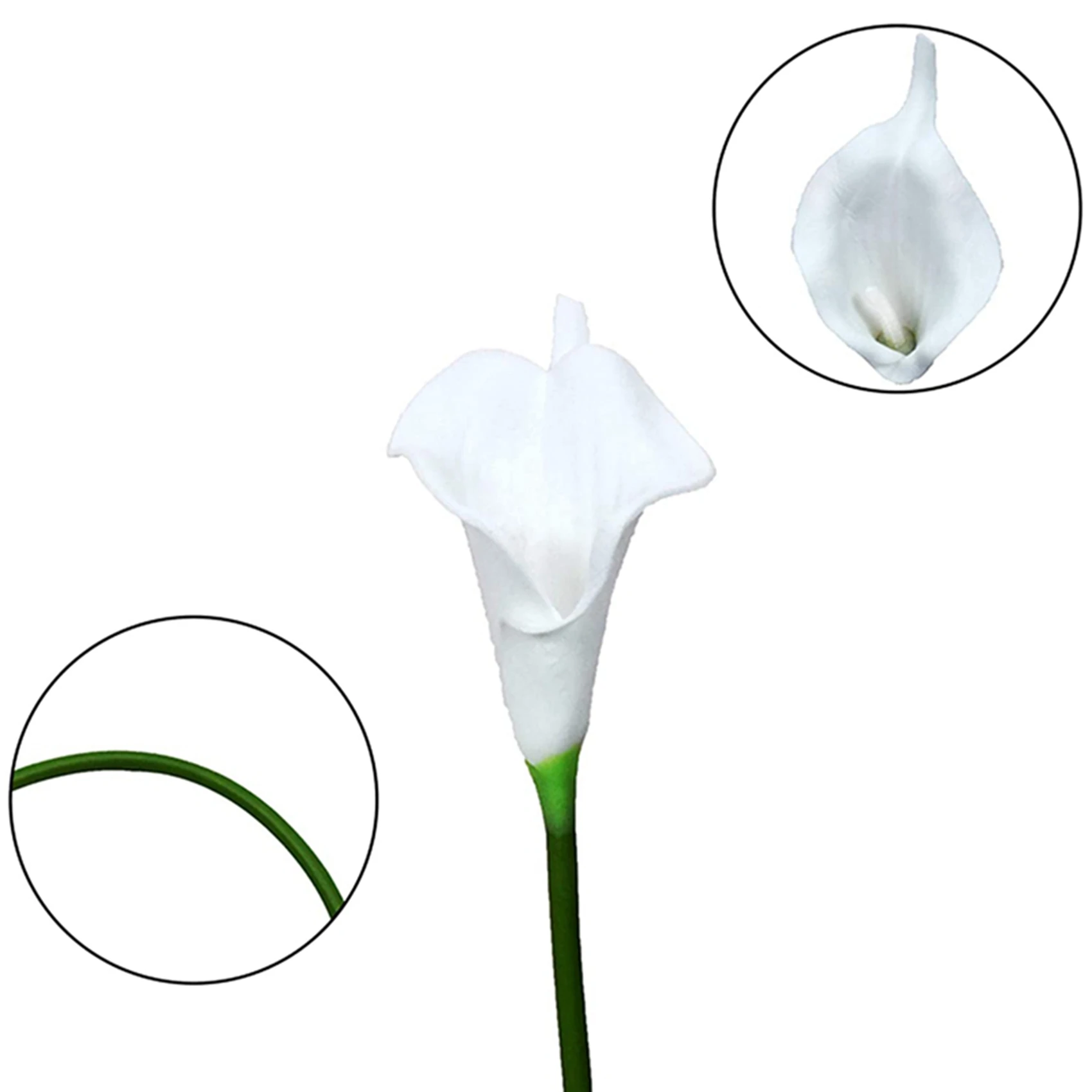 Hot Trend-100 Pcs Artificial White Calla Lily Flowers With Soft Latex Materials For Home & Kitchen Decoration
Hot Trend-100 Pcs Artificial White Calla Lily Flowers With Soft Latex Materials For Home & Kitchen Decoration
