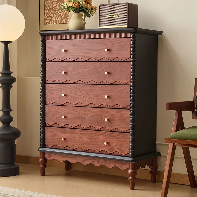 French medieval retro solid wood chest of drawers medieval living room chest of drawers
French medieval retro solid wood chest of drawers medieval living room chest of drawers