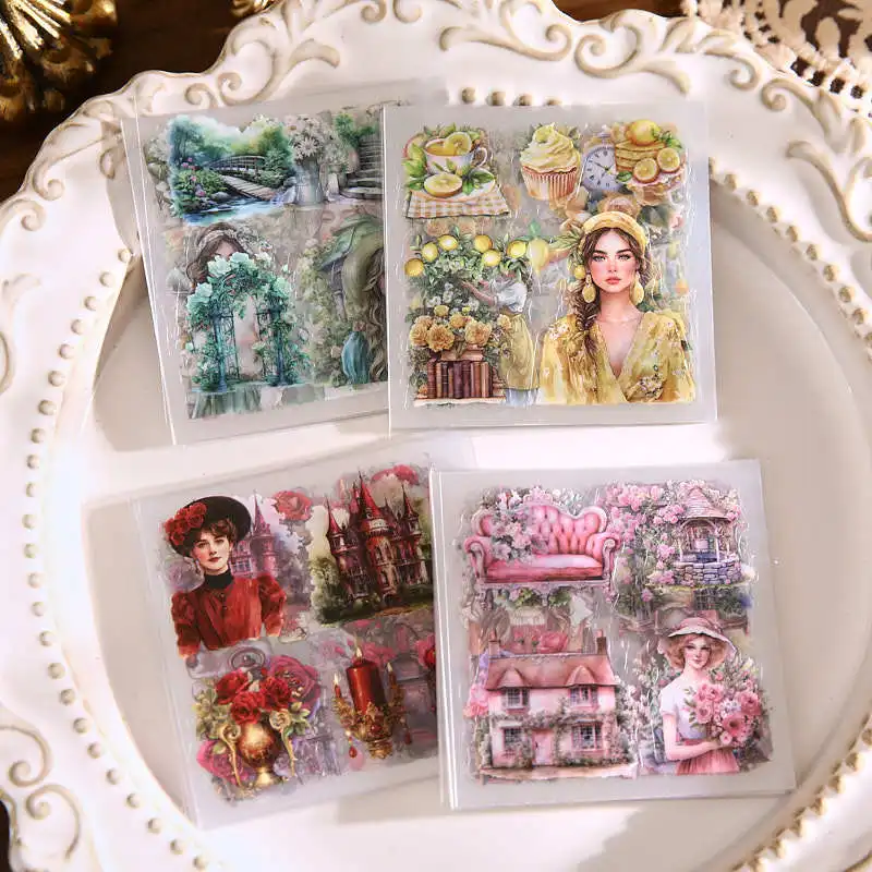 100sheets Floral Notebook Series Ins Style Flower Characters Castle Landscape Die Cut Stickers Gift Box DIY Diary Scrapbook
100sheets Floral Notebook Series Ins Style Flower Characters Castle Landscape Die Cut Stickers Gift Box DIY Diary Scrapbook