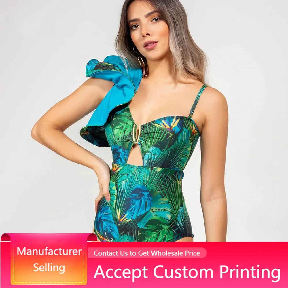 Women Floral Printed Tropical Summer Beach Bathing Suit 2022 New Arrival Ruffle Swimwear Single Shoulder One Piece Swimsuit
Women Floral Printed Tropical Summer Beach Bathing Suit 2022 New Arrival Ruffle Swimwear Single Shoulder One Piece Swimsuit