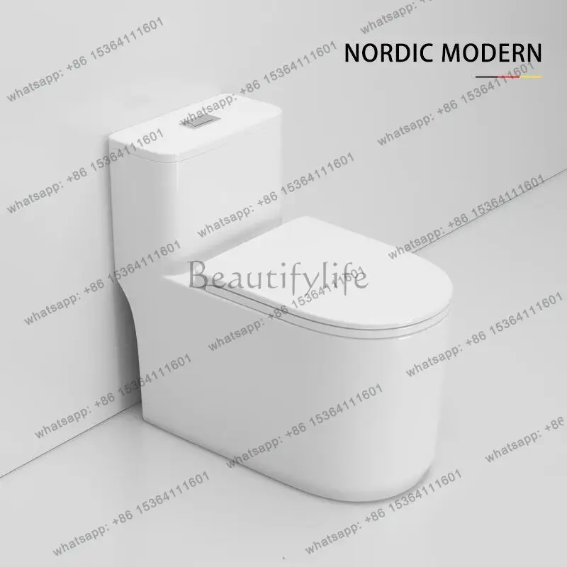 Household siphon type super swirl high-impact toilet ceramic deodorant and splash-proof toilet
Household siphon type super swirl high-impact toilet ceramic deodorant and splash-proof toilet