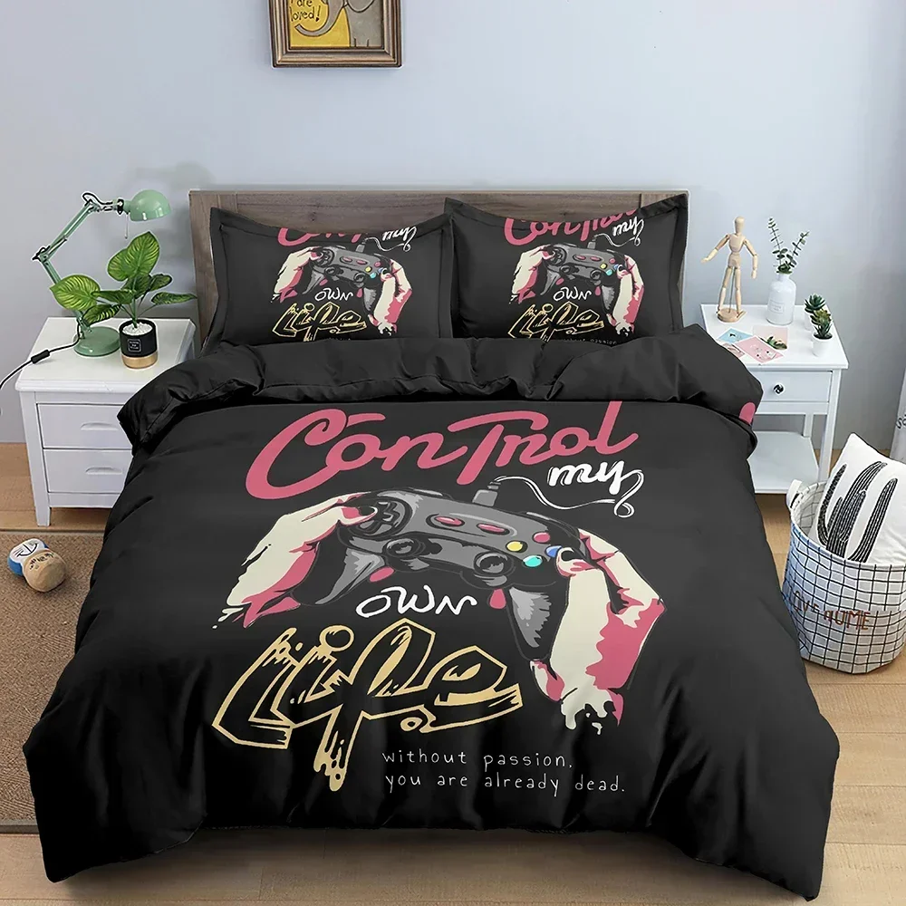 Game Gamepad Comfortable Duvet Quilt Cover Pillowcase Bedding Set Children Bedroom Decoration Home Textile 
Game Gamepad Comfortable Duvet Quilt Cover Pillowcase Bedding Set Children Bedroom Decoration Home Textile