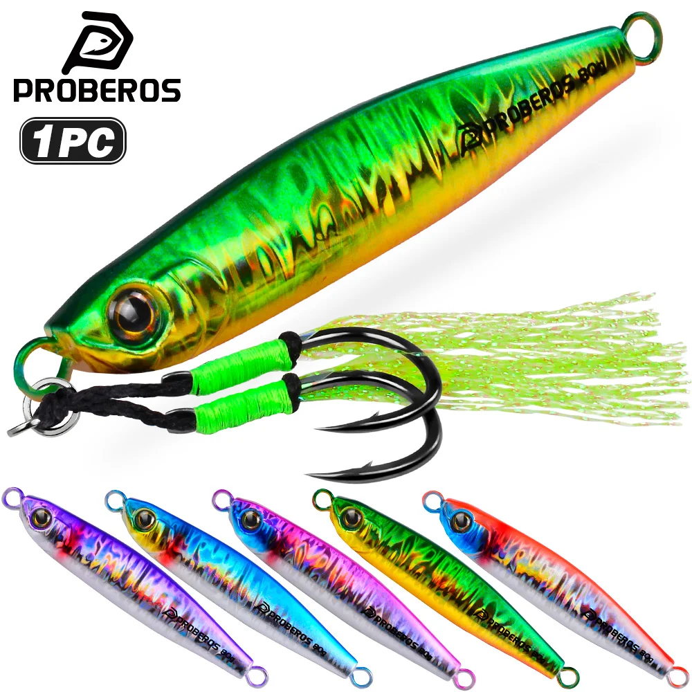 Proberos 1PC 3D Eyes Metal Jig Lure 35g 40g 60g 80g Bionic Bait Saltwater Shore Casting Fishing Lure Fishing Tackle Quality Hook
Proberos 1PC 3D Eyes Metal Jig Lure 35g 40g 60g 80g Bionic Bait Saltwater Shore Casting Fishing Lure Fishing Tackle Quality Hook