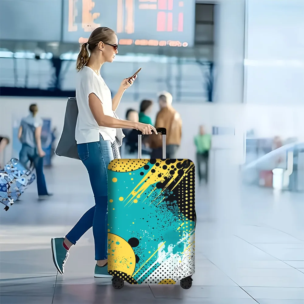 1PC abstract geometric print luggage cover for luggage sizes 18-32 inches; dust and elastic travel accessories to effectively
1PC abstract geometric print luggage cover for luggage sizes 18-32 inches; dust and elastic travel accessories to effectively