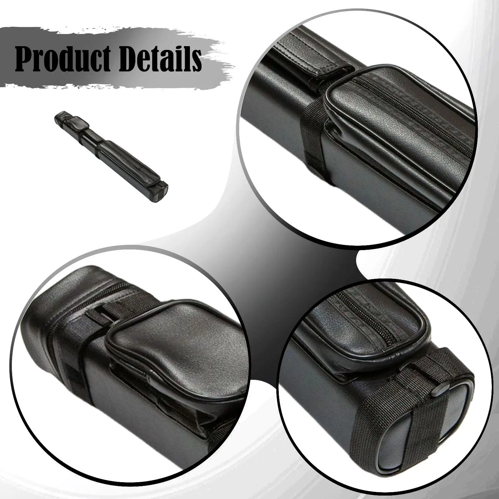 Billiard Cue Stick Storage Bag PU Material Protective Carry Case for Pool Cue 1/2 Joint with Accessory Pouch
Billiard Cue Stick Storage Bag PU Material Protective Carry Case for Pool Cue 1/2 Joint with Accessory Pouch