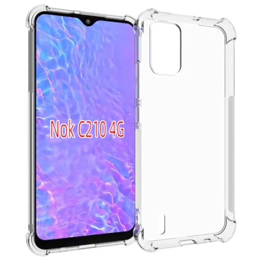 Case for Nokia C210 4G Clear TPU Four Corners Protective Cover Transparent Soft
Case for Nokia C210 4G Clear TPU Four Corners Protective Cover Transparent Soft