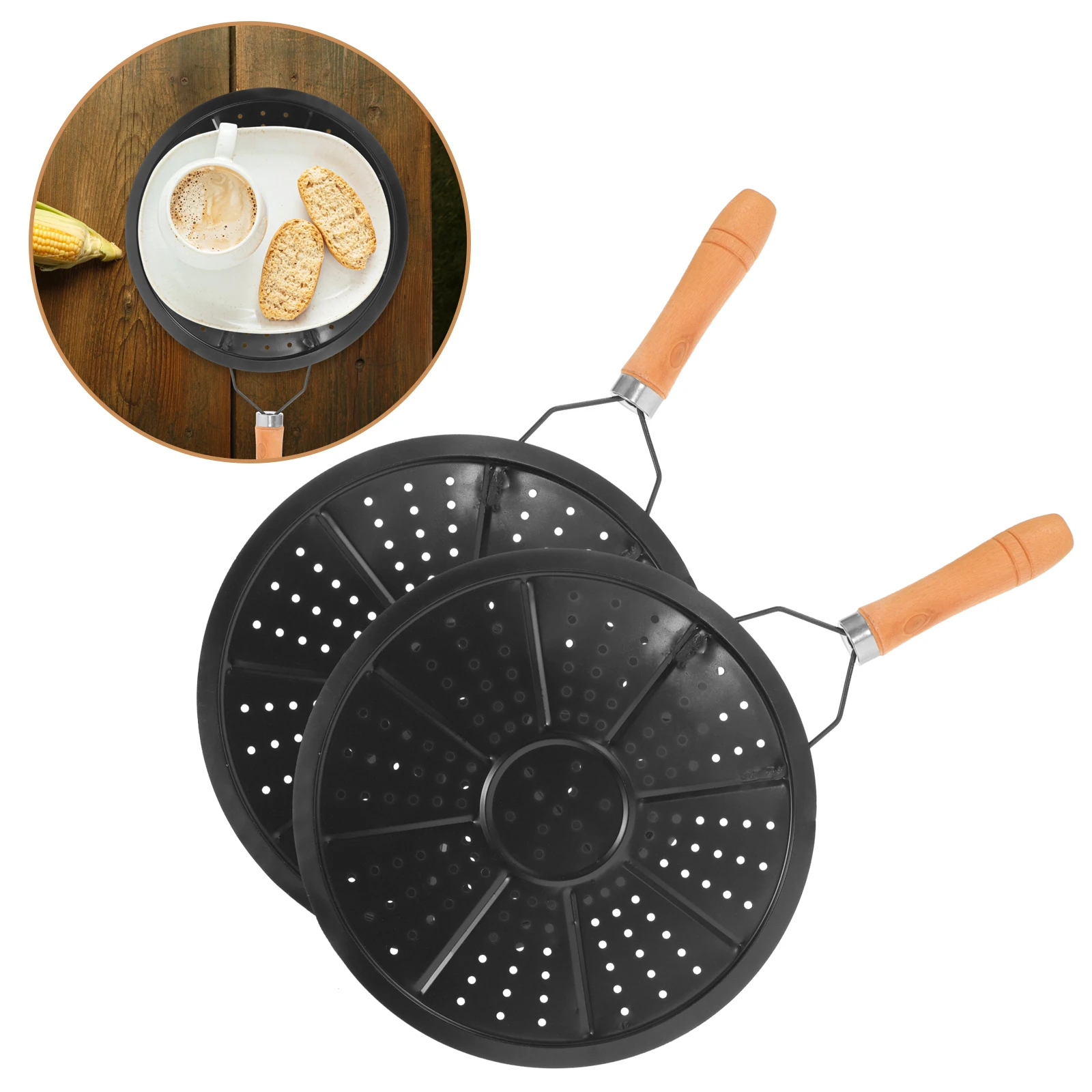 2 Pcs 22CM Anti-scald Pot Holders Black Kitchen Heat Diffuser Insulation Pads Coffee Mats Stove Table Protectors Wood
2 Pcs 22CM Anti-scald Pot Holders Black Kitchen Heat Diffuser Insulation Pads Coffee Mats Stove Table Protectors Wood