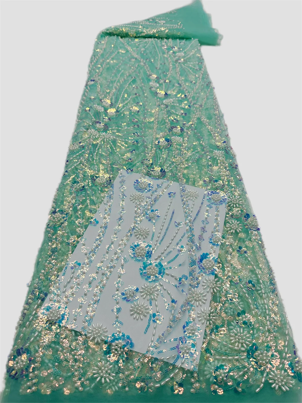 African Lace Fabric 2024 Sequins Beaded Embroidery Nigerian Bridal High Quality French Tulle Lace Fabric For Wedding Dress Sew
African Lace Fabric 2024 Sequins Beaded Embroidery Nigerian Bridal High Quality French Tulle Lace Fabric For Wedding Dress Sew