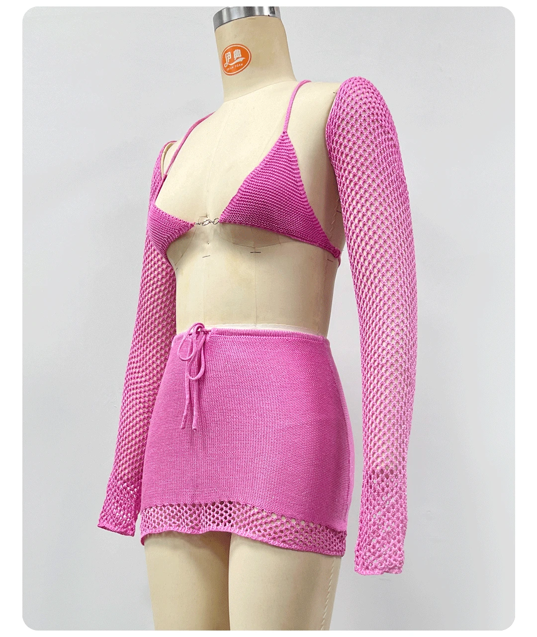 2026 New Long sleeved 3-Piece Swimsuit Women's Half Skirt Set with Mesh Sexy Hollow Beach Bathing Suit Resort Bikini Swimwear
2026 New Long sleeved 3-Piece Swimsuit Women's Half Skirt Set with Mesh Sexy Hollow Beach Bathing Suit Resort Bikini Swimwear