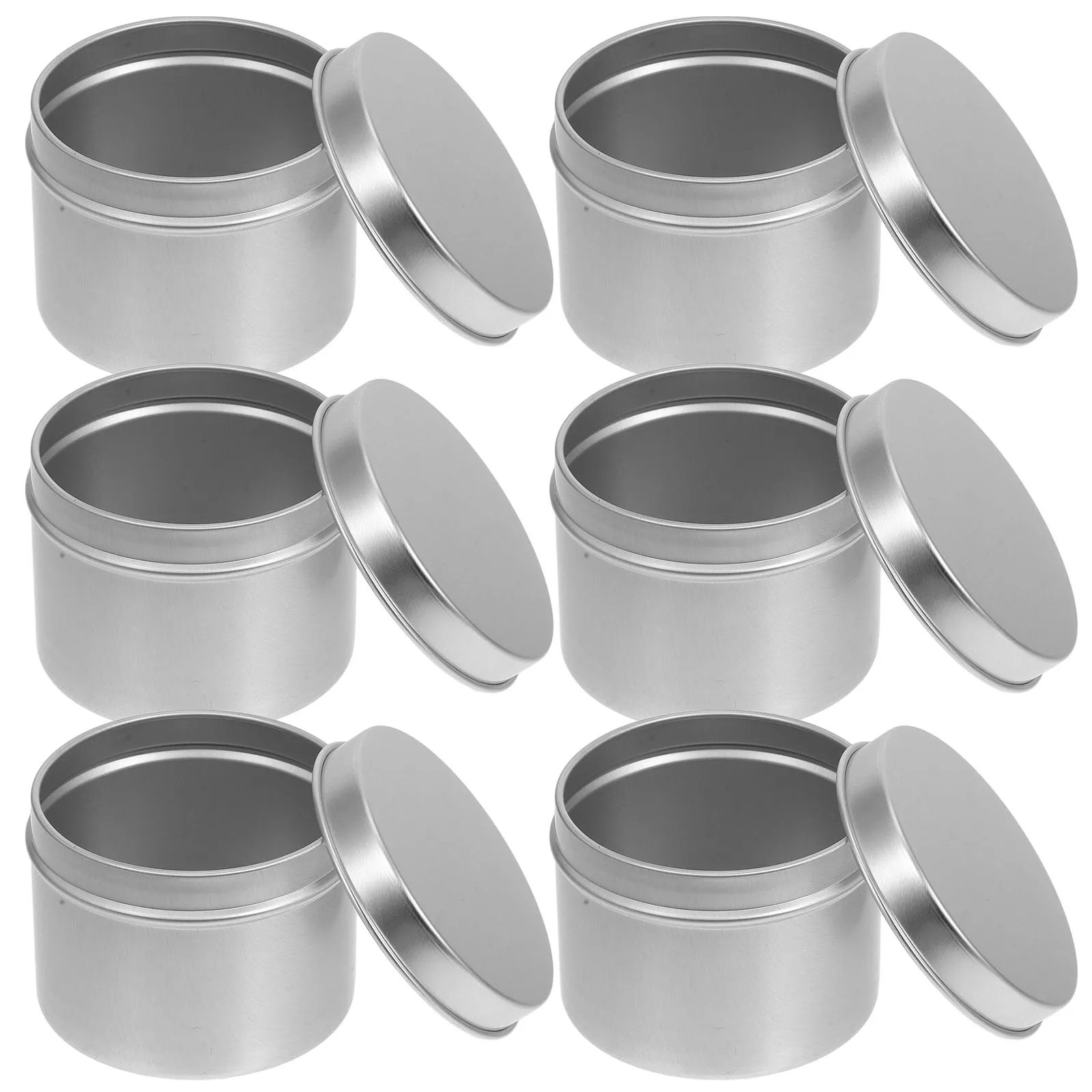 6pcs 100ml Tin Containers With Lids Silver Sealed Aluminum Jars Tins for Tea Coffee Storage DIY Candles Portable 
6pcs 100ml Tin Containers With Lids Silver Sealed Aluminum Jars Tins for Tea Coffee Storage DIY Candles Portable