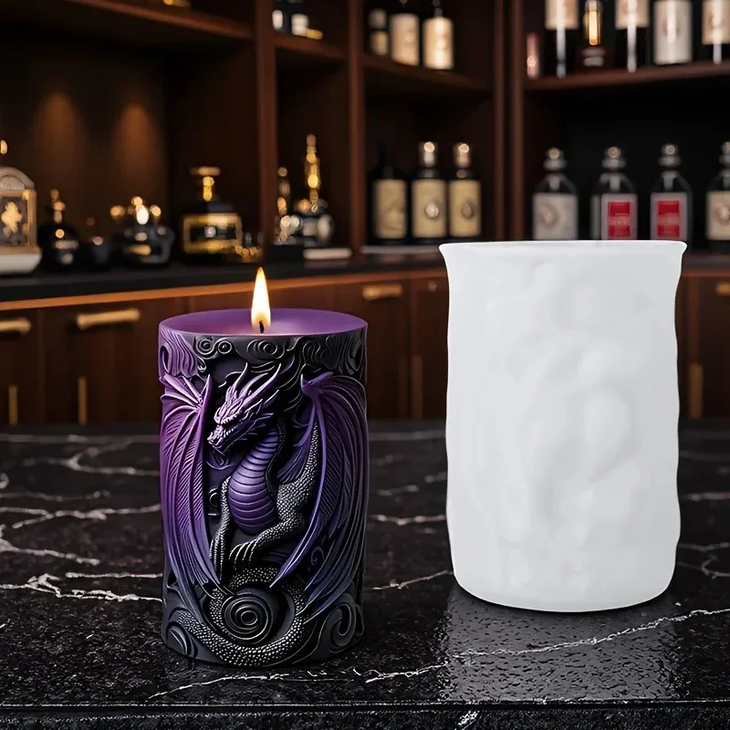 2026 Latest Model Dragon-Shaped Candle Mold - 3D Embossed Dragon Design with Intricate Scale Wings Reusable Silicone Candle Make
2026 Latest Model Dragon-Shaped Candle Mold - 3D Embossed Dragon Design with Intricate Scale Wings Reusable Silicone Candle Make