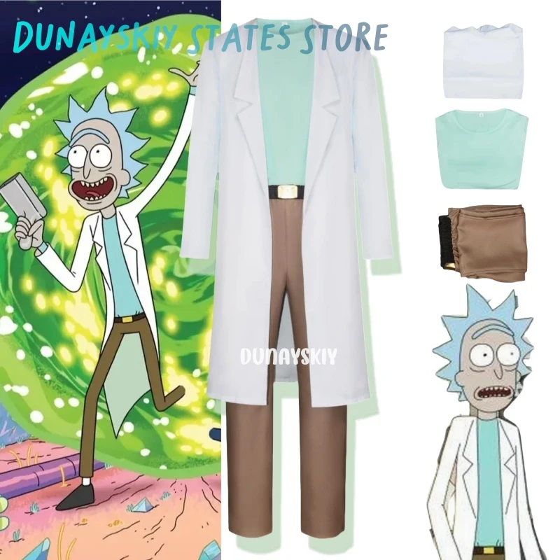 Genius Scientists Rick Cosplay Anime Costume Uniform Outfits Halloween Carnival Suit for Men Kid
Genius Scientists Rick Cosplay Anime Costume Uniform Outfits Halloween Carnival Suit for Men Kid