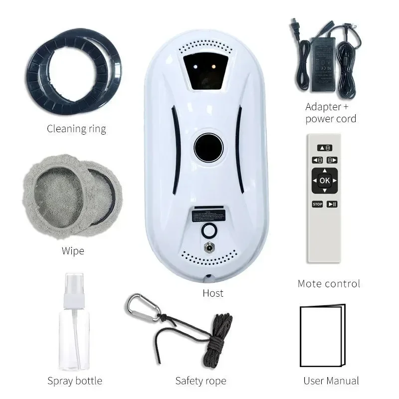 Smart Household Window Cleaning Robot Anti-Fall Control with Electric Power Source for Hotel Windows Auto Vacuum Robot
Smart Household Window Cleaning Robot Anti-Fall Control with Electric Power Source for Hotel Windows Auto Vacuum Robot