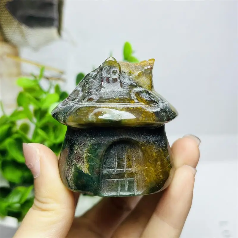 Natural Green Jade Mushroom House Carving Healing Crystal Reiki Gem Figurine Spiritual Wicca Energy Gemstone Gift 1pcs
Natural Green Jade Mushroom House Carving Healing Crystal Reiki Gem Figurine Spiritual Wicca Energy Gemstone Gift 1pcs