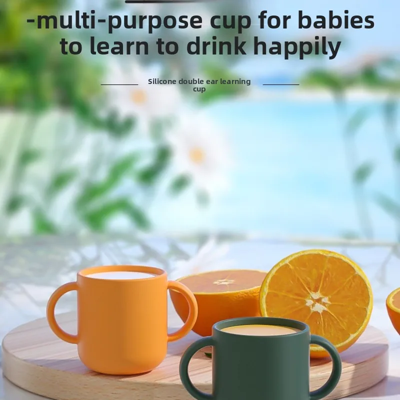 Food Grade Silicone Baby Training Drinking Cup Double Ear Anti-drop Heat Resistant BPA Free Toddler Milk Cup For Infant Kids
Food Grade Silicone Baby Training Drinking Cup Double Ear Anti-drop Heat Resistant BPA Free Toddler Milk Cup For Infant Kids