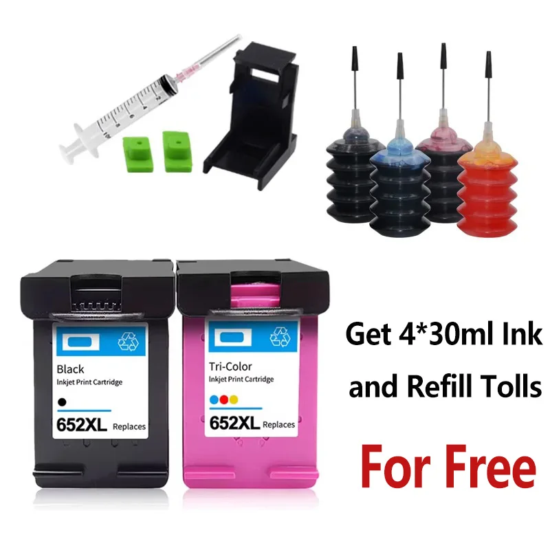 652 Xl 652xl Premium Color Remanufactured Inkjet Ink Cartridge For HP652 For HP1115 1118 DeskJet Ink Advantage 2135 1118
652 Xl 652xl Premium Color Remanufactured Inkjet Ink Cartridge For HP652 For HP1115 1118 DeskJet Ink Advantage 2135 1118