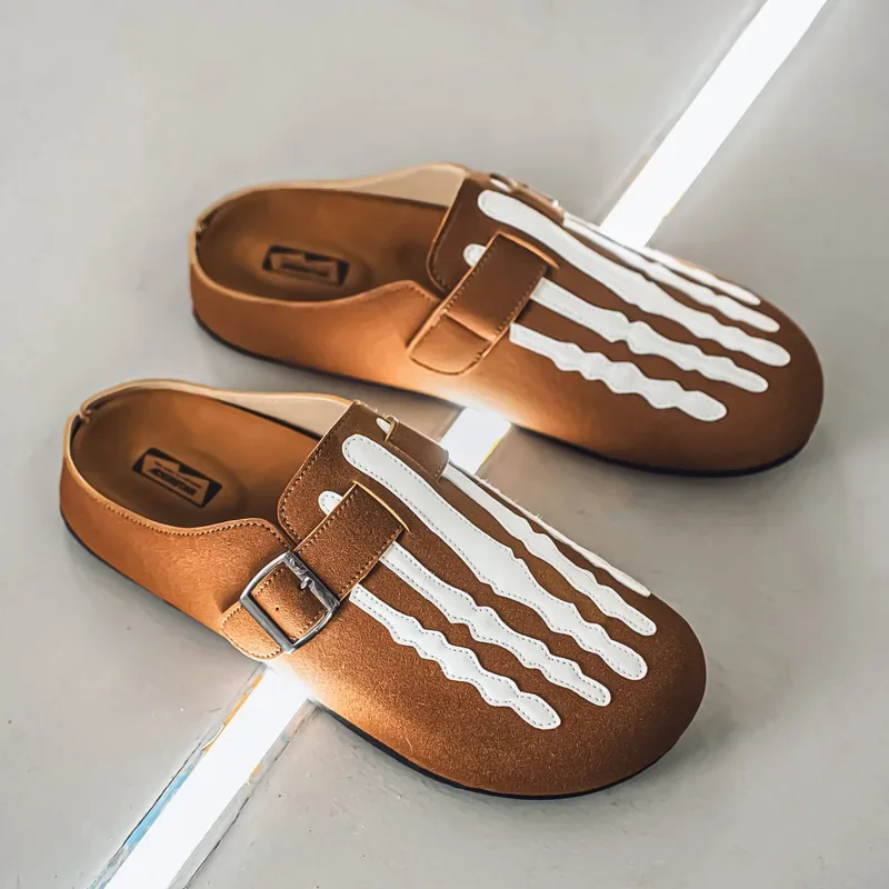 Men's Sandals 2025 Summer New Fashion Buckle Strap Vintage Half Slippers Lightweight Comfortable Low Help Slip on Casual Shoes
Men's Sandals 2025 Summer New Fashion Buckle Strap Vintage Half Slippers Lightweight Comfortable Low Help Slip on Casual Shoes