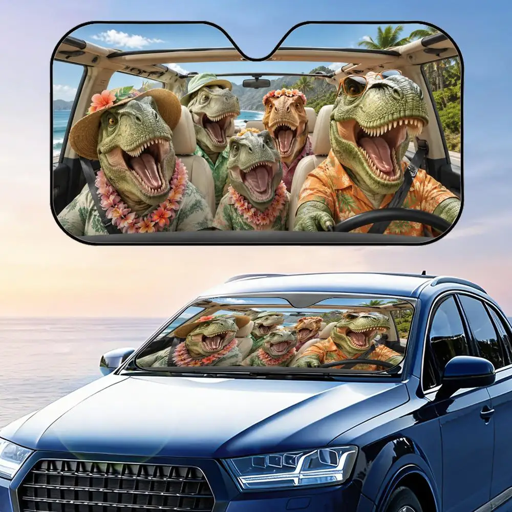 Funny T-Rex Driving Sun Visor Foldable Car Windshield Sun Shade UV Protection Reflective Heat Insulation Reusable Cover
Funny T-Rex Driving Sun Visor Foldable Car Windshield Sun Shade UV Protection Reflective Heat Insulation Reusable Cover