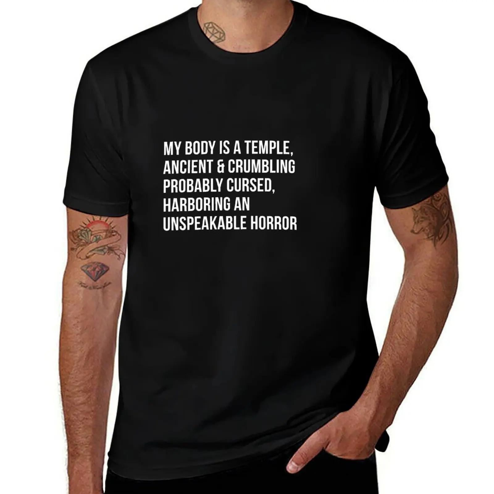 My Body Is A Temple Ancient and Crumbling T-Shirt Big Size Daily Wear T-Shirt
My Body Is A Temple Ancient and Crumbling T-Shirt Big Size Daily Wear T-Shirt