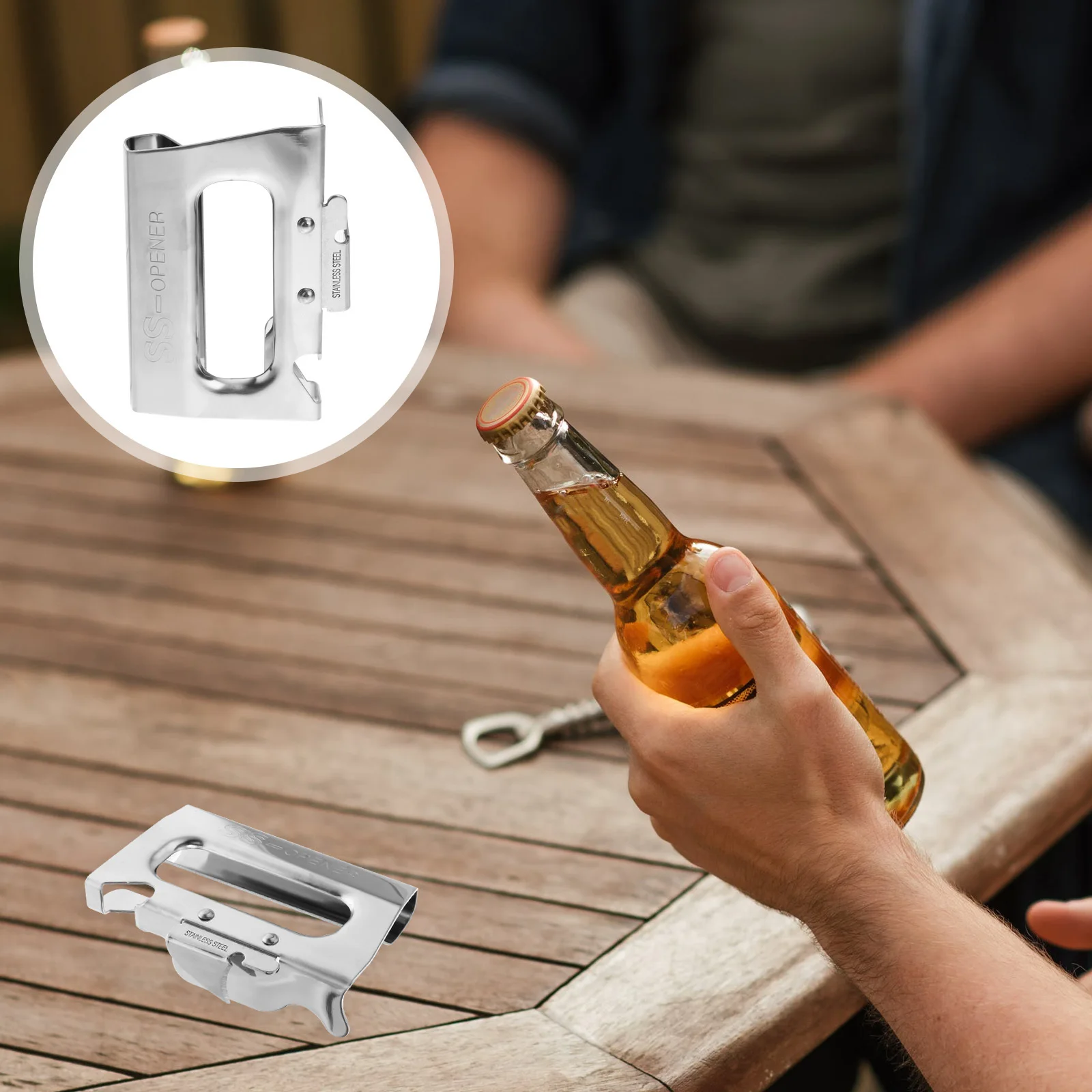 1Pcs Stainless Steel Kitchen Multi-Function Can Opener Bottle Opener Metal Beer Lid Remover Portable Beer Lid Remover
1Pcs Stainless Steel Kitchen Multi-Function Can Opener Bottle Opener Metal Beer Lid Remover Portable Beer Lid Remover