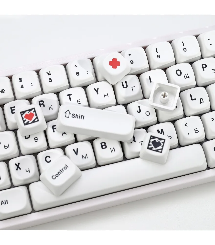 Keycap Russian personalized customized pbt sublimation mechanical keyboard cap minimalist white
Keycap Russian personalized customized pbt sublimation mechanical keyboard cap minimalist white
