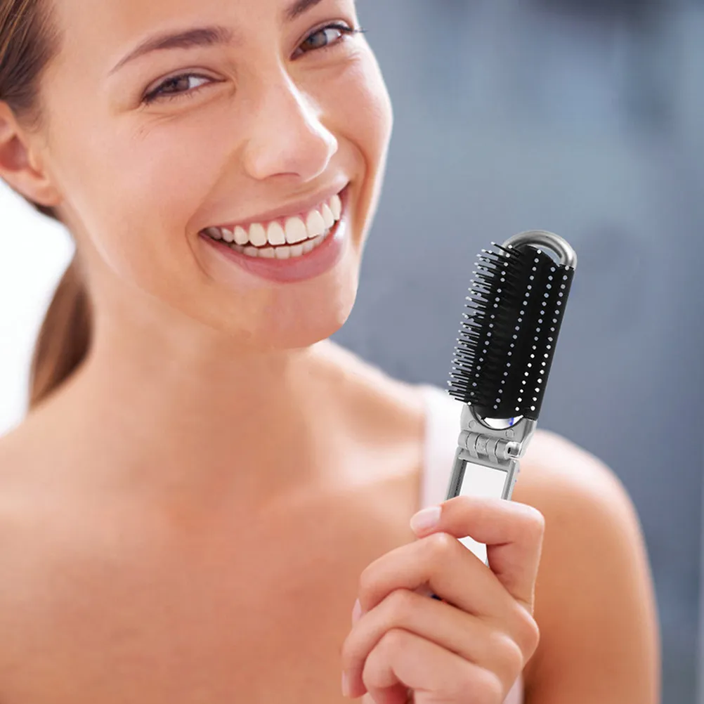 2Pcs Folding Pocket Brush with Mirror Travel Size Hair Comb Antistatic Bristles Highdefinition Reflection for Women Men Daily
2Pcs Folding Pocket Brush with Mirror Travel Size Hair Comb Antistatic Bristles Highdefinition Reflection for Women Men Daily