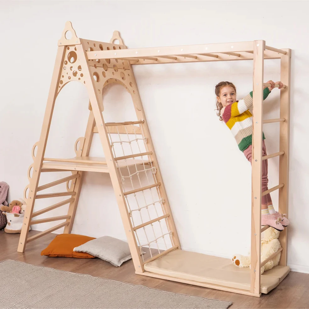 Треугольный набор, детская игровая площадка, деревянный домашний игровой домик, альпинистская стена внутри игровых площадок для детей
Треугольный набор, детская игровая площадка, деревянный домашний игровой домик, альпинистская стена внутри игровых площадок для детей