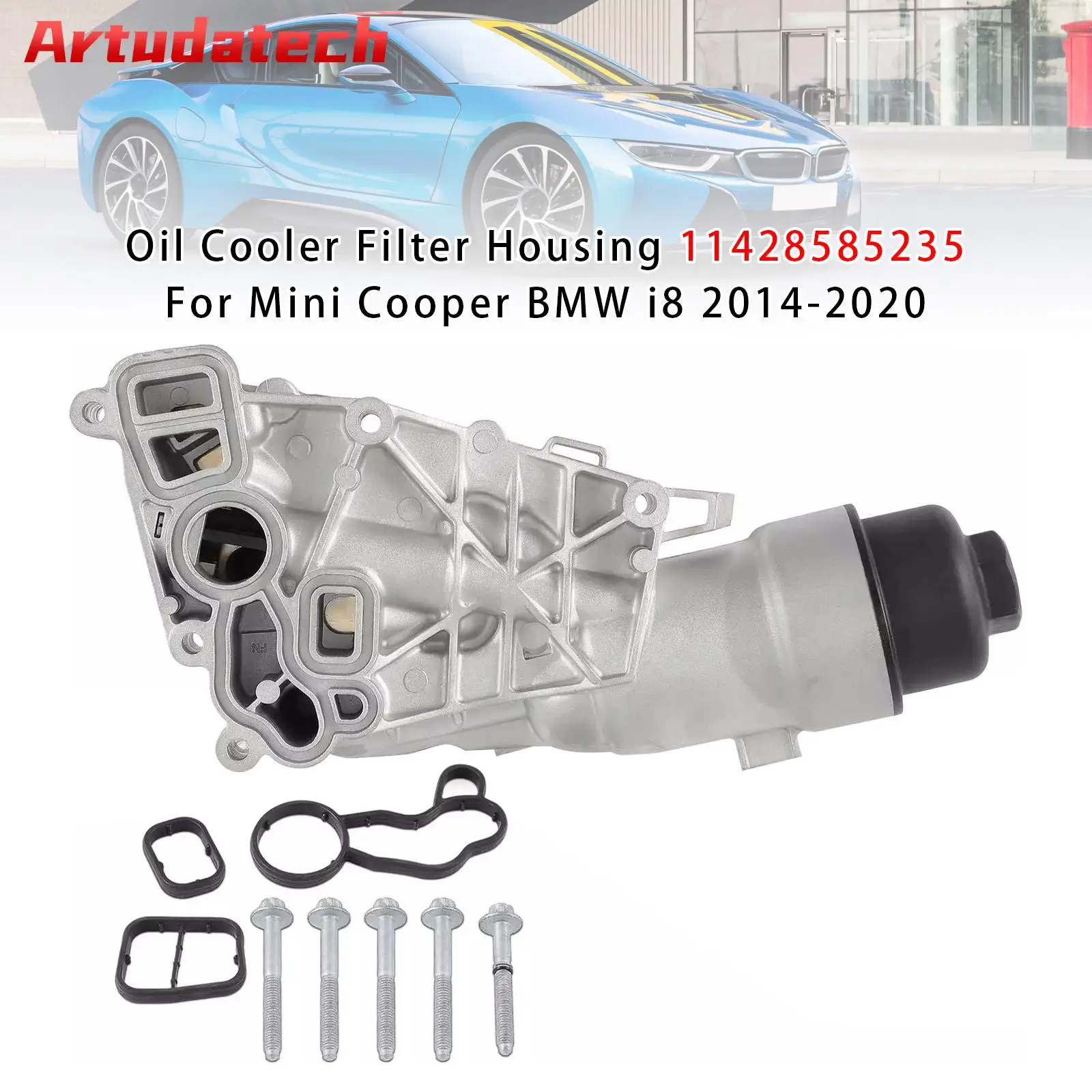 Artudatech Oil Cooler Filter Housing 11428585235 For Mini Cooper BMW i8 2014-2020 Car Accessories
Artudatech Oil Cooler Filter Housing 11428585235 For Mini Cooper BMW i8 2014-2020 Car Accessories