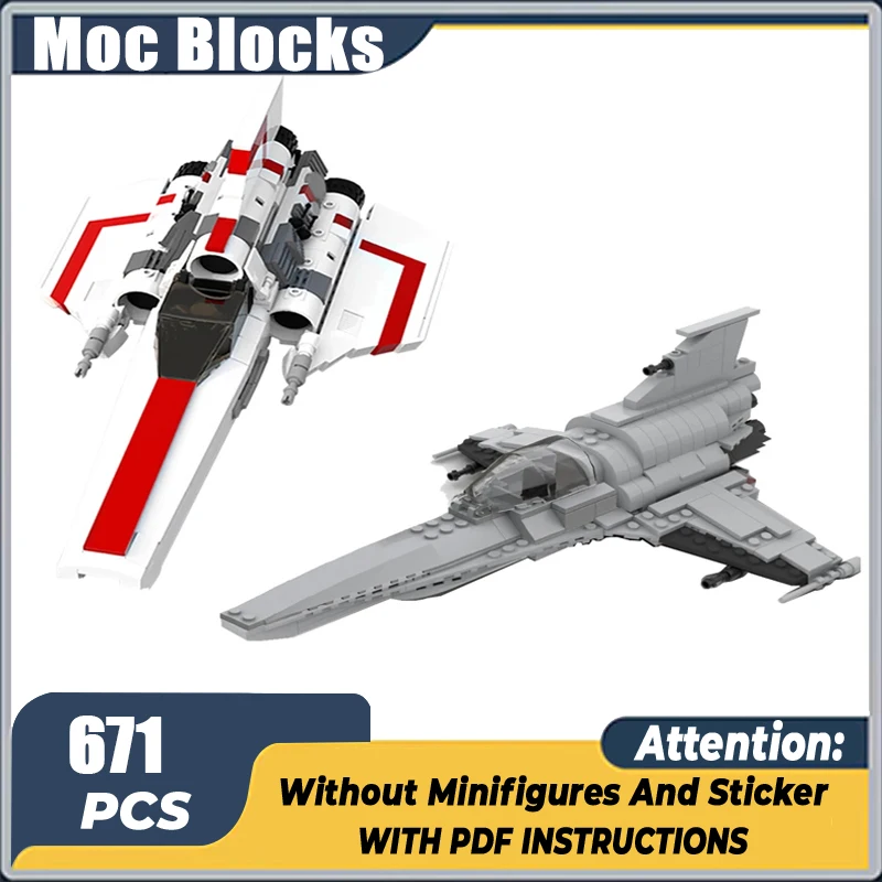 MOC Space Galacticas Viper Mark 7 Building Block Kit Spaceship Aircraft Brick Model Toy DIY Colonialed Viper STEM Christmas Gift
MOC Space Galacticas Viper Mark 7 Building Block Kit Spaceship Aircraft Brick Model Toy DIY Colonialed Viper STEM Christmas Gift