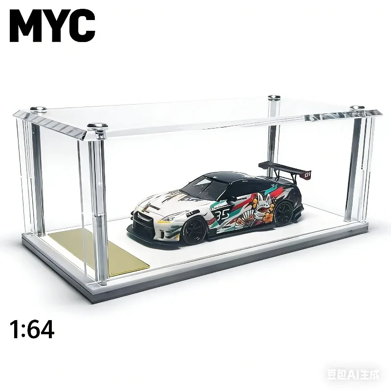 MYC 1/64 Nissan GTR R35 Type 2.0 Widebody, литая модель автомобиля из смолы, коллекционная игрушка для мальчиков, предмет декора.
MYC 1/64 Nissan GTR R35 Type 2.0 Widebody, литая модель автомобиля из смолы, коллекционная игрушка для мальчиков, предмет декора.