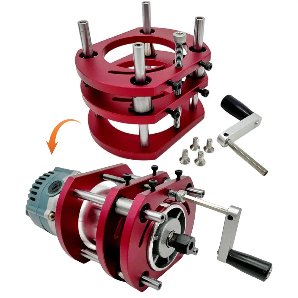 Износостойкая подъемная платформа для фрезерного станка по дереву, перевернутая подъемная база, подъемный стол для малых станков, для двигателей диаметром 65 мм
Износостойкая подъемная платформа для фрезерного станка по дереву, перевернутая подъемная база, подъемный стол для малых станков, для двигателей диаметром 65 мм