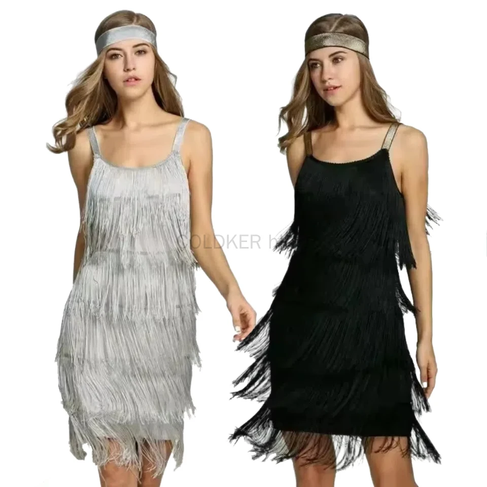 Women's Fringe Flapper Dress Sexy Sleeveless Tassel Dress Women Cocktail Great Gatsby Party Summer Short Dresses Dance Costumes
Women's Fringe Flapper Dress Sexy Sleeveless Tassel Dress Women Cocktail Great Gatsby Party Summer Short Dresses Dance Costumes