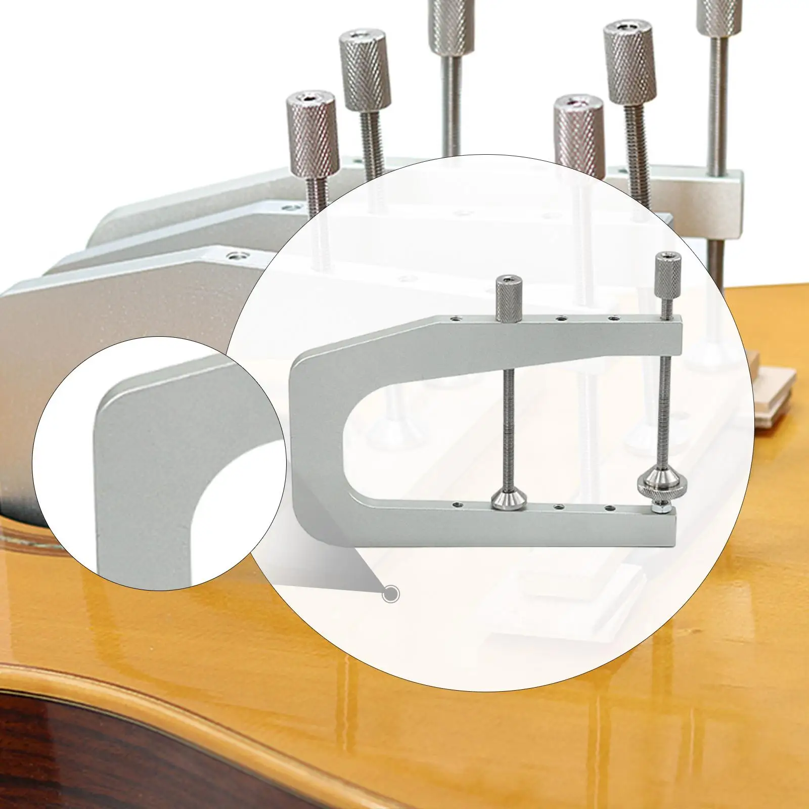 Acoustic Guitar Bridge Clamp Luthier Gadget Portable Easy Installation for Classical Folk Guitars Metal Repair Tool Fixture Clip
Acoustic Guitar Bridge Clamp Luthier Gadget Portable Easy Installation for Classical Folk Guitars Metal Repair Tool Fixture Clip