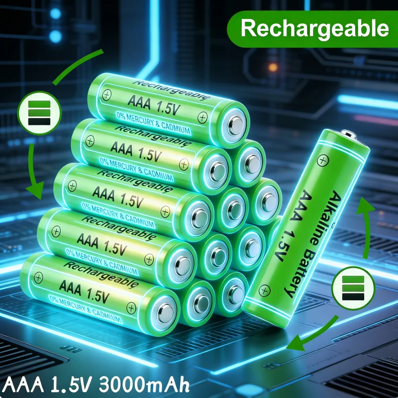 High Energy 3000mAh Rechargeable AAA Batteries 1.5V Constant Voltage EPR for High Drain Devices Tactical Torches
High Energy 3000mAh Rechargeable AAA Batteries 1.5V Constant Voltage EPR for High Drain Devices Tactical Torches
