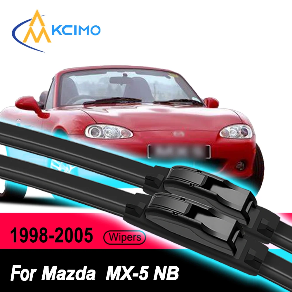 Wiper Blades For Mazda MX-5 NB 1998-2005 2Pcs Noiseless Frameless All-Weather Rubber Blades Car Accessories
Wiper Blades For Mazda MX-5 NB 1998-2005 2Pcs Noiseless Frameless All-Weather Rubber Blades Car Accessories