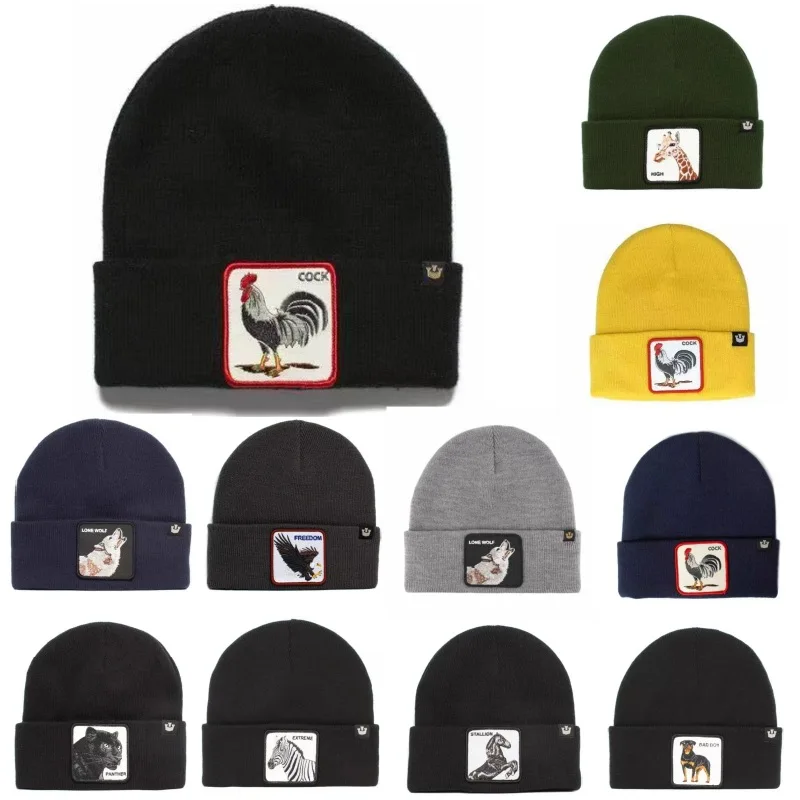 Fashion Autumn Animal Cock Cartoon Embroidery Knitted Hat Skullies Women Winter Cap Soft Knit Bonnet Beanies Hip Hop Hats Gorras
Fashion Autumn Animal Cock Cartoon Embroidery Knitted Hat Skullies Women Winter Cap Soft Knit Bonnet Beanies Hip Hop Hats Gorras