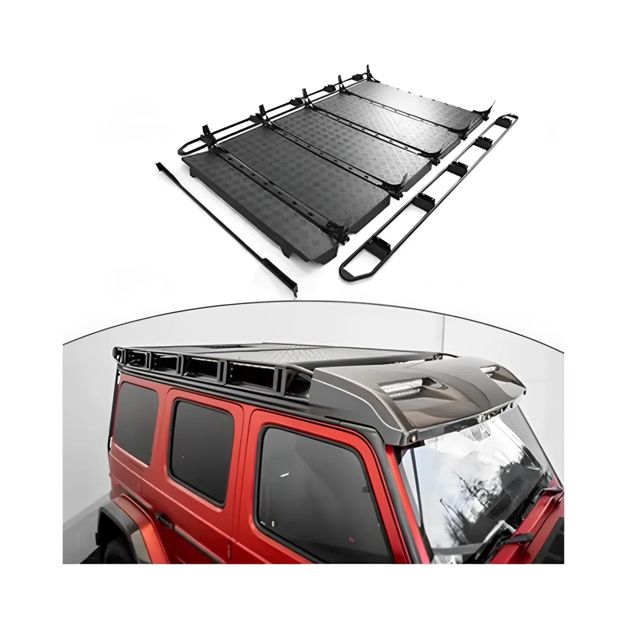 2019-2023 W464 4x4 Offroad Racks Car Roof Rack Roof Rack G Class G Wagon Exterior Upgrade for Mercedes-Benz
2019-2023 W464 4x4 Offroad Racks Car Roof Rack Roof Rack G Class G Wagon Exterior Upgrade for Mercedes-Benz