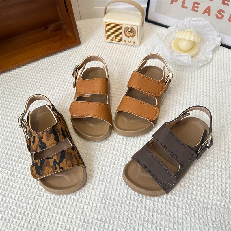Children's Waterproof Camo Sandals, 2026 Summer Soft Bottom Beach Shoes with Hook & Loop, Casual Woven Strap Open Toe Footwear
Children's Waterproof Camo Sandals, 2026 Summer Soft Bottom Beach Shoes with Hook & Loop, Casual Woven Strap Open Toe Footwear