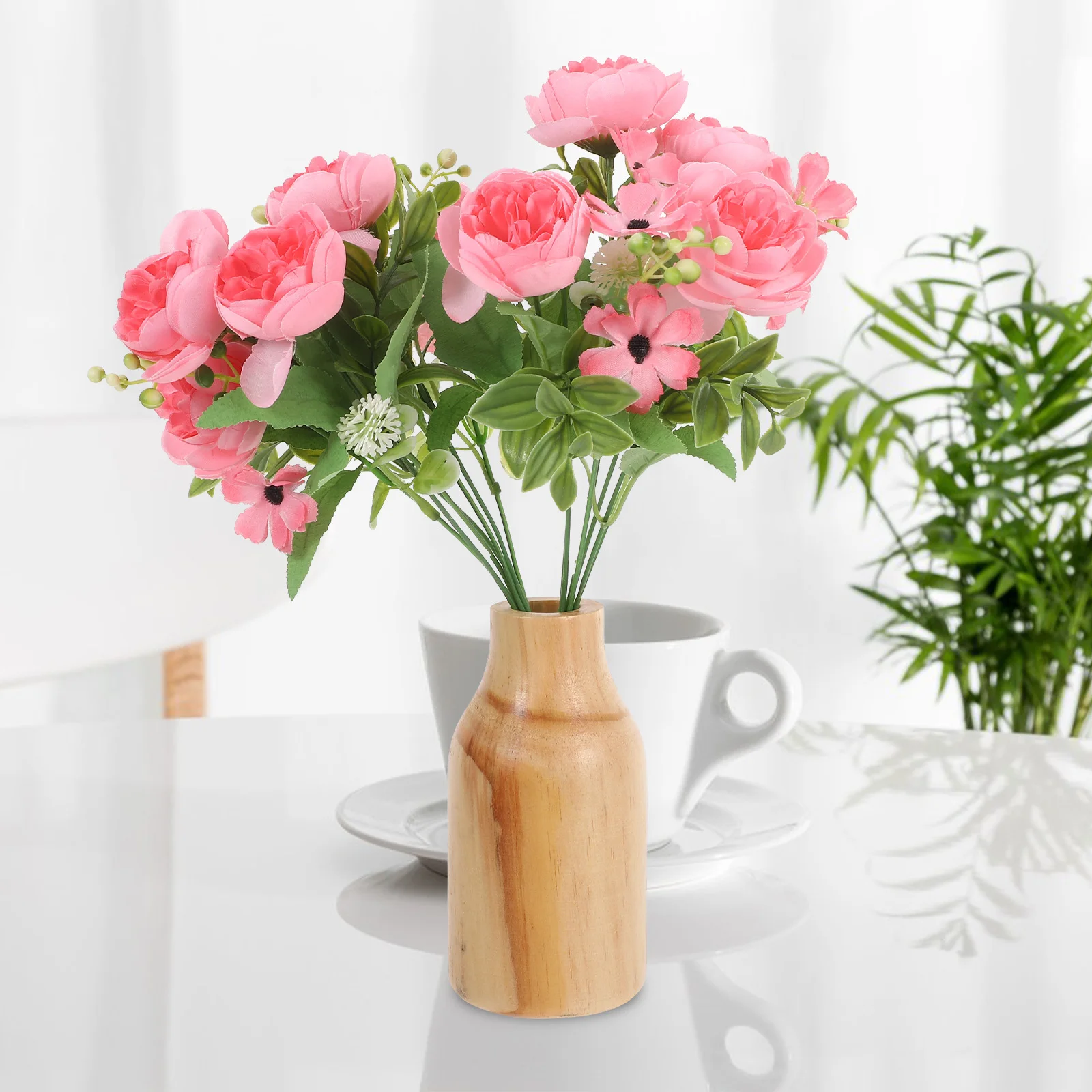 Small Wooden Flower Vase Modern Rustic Home Decoration Dried Flower Arrangement Container Desktop Tabletop Decorative
Small Wooden Flower Vase Modern Rustic Home Decoration Dried Flower Arrangement Container Desktop Tabletop Decorative