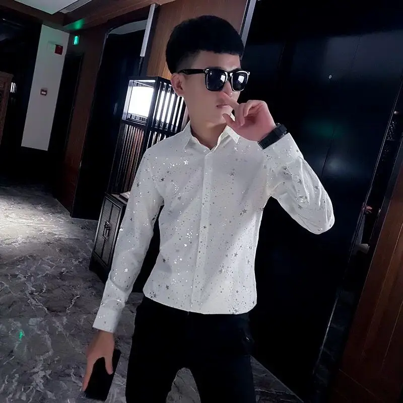 Мужская рубашка с длинным рукавом, весна-осень, модный топ в корейском стиле, Новое поступление 2026, повседневная модная блузка для мужчин
Мужская рубашка с длинным рукавом, весна-осень, модный топ в корейском стиле, Новое поступление 2026, повседневная модная блузка для мужчин