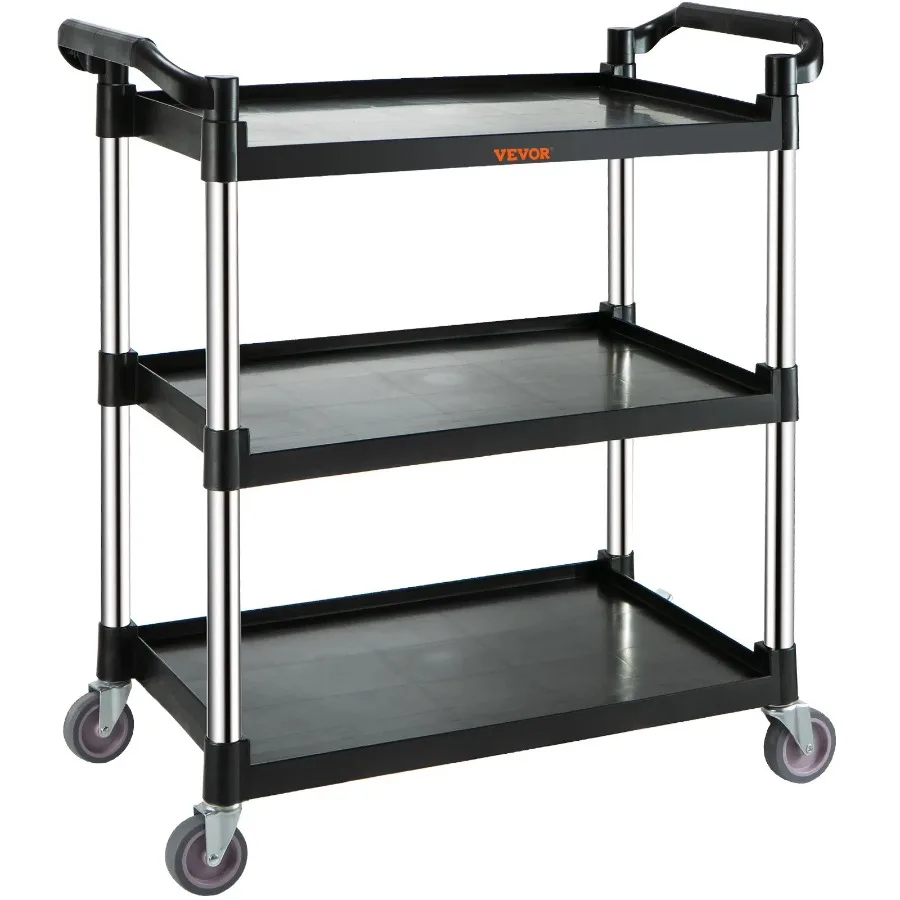 Utility Service Cart 3 Shelf Heavy Duty 154LBS Food Service Cart Rolling Utility Cart with Lockable Wheels 32.7 x 15.7 x 37.4
Utility Service Cart 3 Shelf Heavy Duty 154LBS Food Service Cart Rolling Utility Cart with Lockable Wheels 32.7 x 15.7 x 37.4