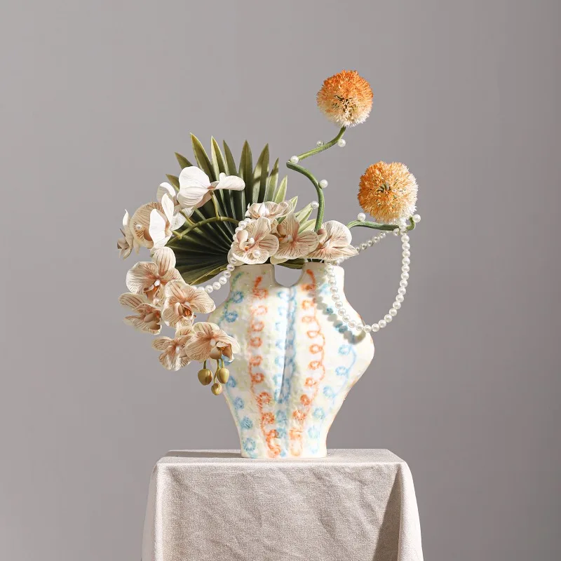 Modern creative handmade white ceramic artificial flower unique design home restaurant decoration sales 
Modern creative handmade white ceramic artificial flower unique design home restaurant decoration sales