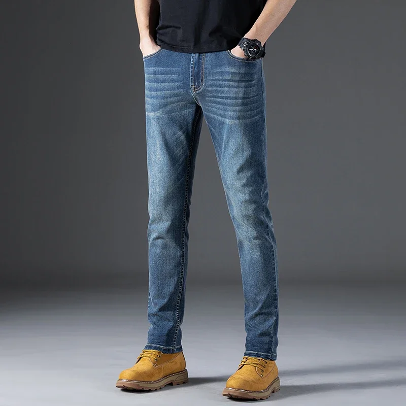 Spring Autumn New Fashion Business Jeans Men Straight Slim All Fit Loose Casual Trousers Brand Pants
Spring Autumn New Fashion Business Jeans Men Straight Slim All Fit Loose Casual Trousers Brand Pants
